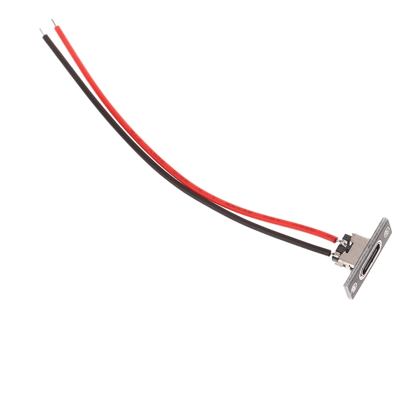 Dây USB Type C Cái 2 Lõi, Gắn Bảng Dây Dài 10cm